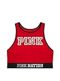 Victoria's Secret PINK Logo Bra Top Medium Red PINK Nation