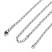 Zysta 3mm Sturdy Nickel Free Stainless Steel 26 inch Lobster Clasp Trace Chain Necklace Women Men Neck Rope Cable Link Replacement Charms Pendant