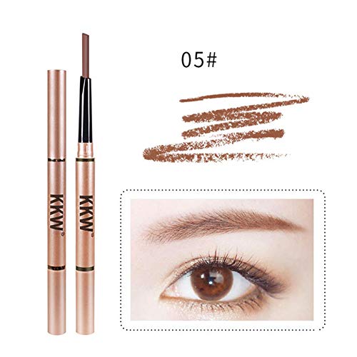 Eyebrow Pencil with Brow Brush,Waterproof Automatic Makeup Cosmetic Tool 5 Colors