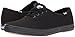 Keds Women's Champion Lace Up Sneaker, Black/Black Canvas, 6.5