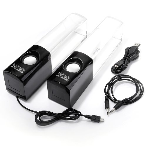 DE Dancing Water Speakers, Black