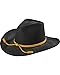 RESISTOL Men's John Wayne Hondo Cavalry Hat Black Large