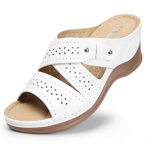 TEMOFON Wedge Sandals Women Summer