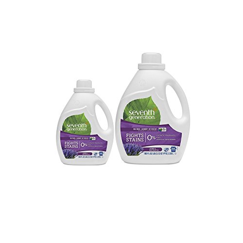 Seventh Generation Laundry Detergent, Blue Eucalyptus &amp; Lavender, 100 oz (2 Pack)