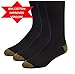 Men’s Classic Cotton Over-the-Calf Socks - Boot Socks - Soccer Socks Men - 3 Pack and 6 Pack - by Topfit (Black, 10-13, 3 pk)