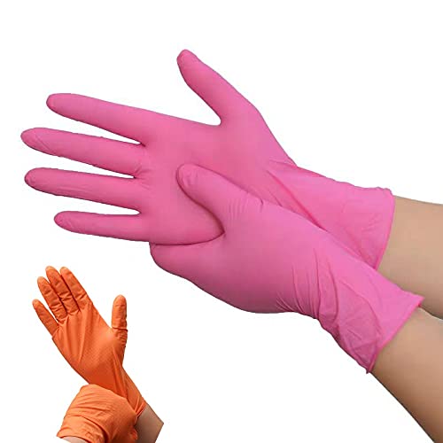 te wai Disposable Gloves Pink Yellow Orange Green Mix Color Powder