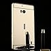 Nokia Lumia Icon 929 / 930 Case, Silverback(TM) Luxury Metal Air Aluminum Bumper Detachable + Mirror Hard Back Case 2 in 1 Cover Ultra-Thin Frame for Nokia Lumia Icon 929 / 930 -Gold