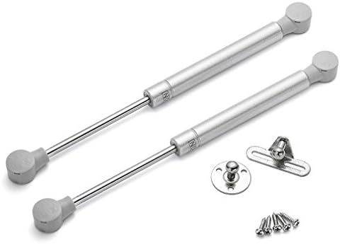 Gas Strut Lid Stay Support Kitchen Cabinet Cupboard Door hinges Toy Box Lid Gas Stay With Soft Close(100Nm,2pcs,Silver)