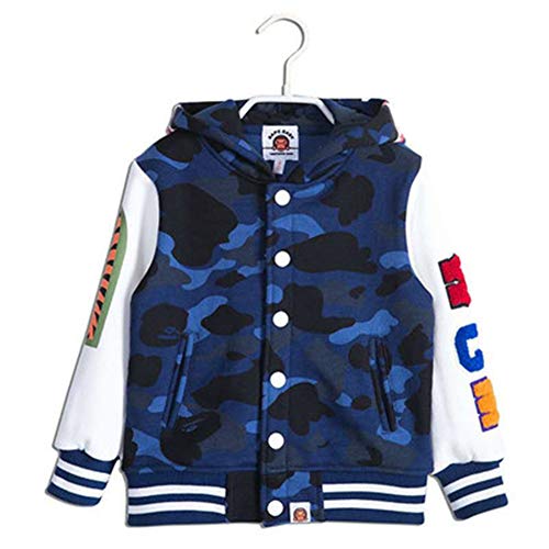 bape Kids Hoodies|New bape Children's Clothing Boys Girls Jacket Cotton bape Camouflage Baseball Uniform Hooded Cardigan
