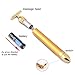 NUOMAN Beauty Bar 24k Golden Pulse Facial Massager T-Shape Pulse Sign Face Massage Tools for Sensitive Skin Face Pull Tight Firming Lift