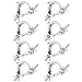 8 Pack 2 Inch Truss O Clamp Hooks Aluminum Alloy Lighting Mount for Stage Light Moving Head Light Par Light Spotlight Fits 48-51mm OD Tubing/Pipe, Heavy Duty Load 220lbs