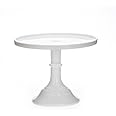 Milk White 9" Glass Cake Stand - Made in the USA By Mosser Glass,9x8x11