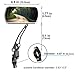 BIKEIN Bike Mirrors(2 Packs) – 360° Full Rotation Adjustable Handlebar Safety Rearview Mirror for Bikes,Electric Bikes and Motorcycle (Black)thumb 1