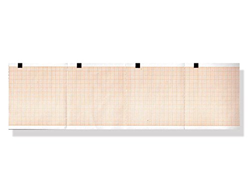 Gima 32983 Thermal Paper Pack Ecg, Orange Grid, 80 x 70 mm
