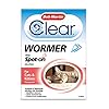 Bob Martin Clear | Spot On Wormer for Cats & Kittens | 100% Effective Tapeworm Treatment (2 Pipettes)