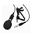 Lavalier Lapel Microphone Clip-on Omni Condenser mic for Smartphones, Apple Iphone, Ipad, Ipod Touch, Samsung - BONUS DSLR Cable Adapter for video Cameras,Computers Windows and Audio Recorders