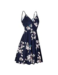 Tendencias americanas Vestido largo sin mangas con estampado floral de verano para mujer