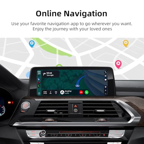 EZoneTronics CarPlay & Android Auto Retrofit Kit Decoder per BMW 1 2 3 4 5 6 7 Serie X3 X4 X5 X6 Mini 2012-2016 con sistema NBT OEM Plug & Play Upgrade Module con SWC WLAN Bluetooth Siri GPS