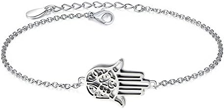Women 'S Bracelet Bangle Stainless Steel Hamsa Hand Jewellery Case