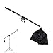 Lightdow 2.5ft to 4.5ft Adjustable Overhead Light Boom Arm with Swivel Tripod Clamp & Counter-weight Bag (Model Number: LD-DP025)