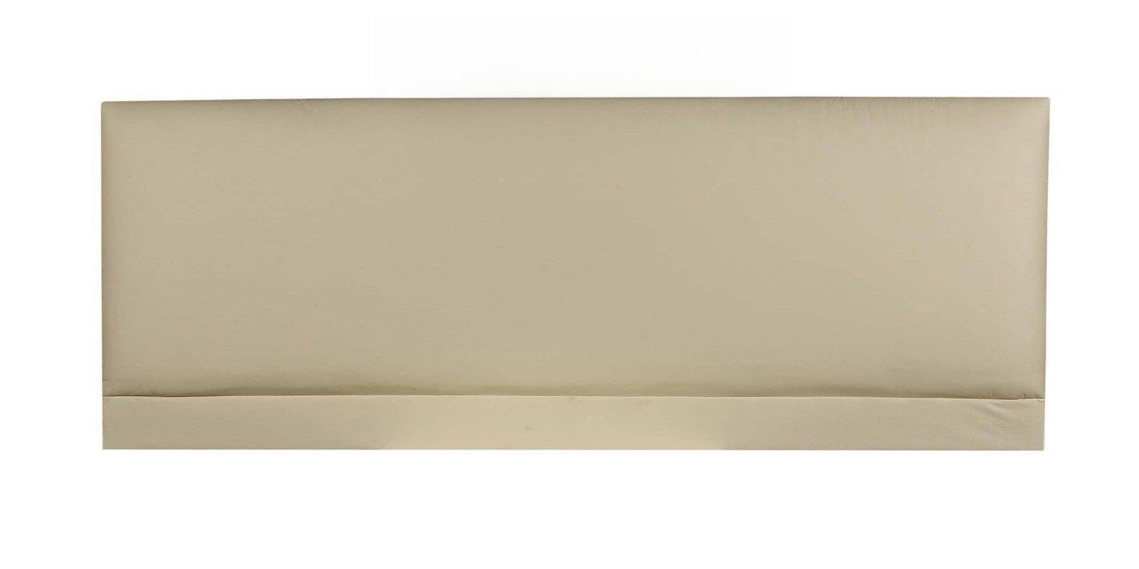 CROWNBEDSUK ROMA FAUX LEATHER HEADBOARD 2ft6,3ft,4ft,4ft6,5ft,6ft (6FT SUPER KINGSIZE, Cream)