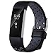 Wepro For Fitbit Charge 2 Bands, Replacement Bands Strap Wristband with Air Holes for Fitbit charge 2 HR, Black and Grey, Small