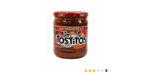Amazon Com Tostitos Chunky Habanero Salsa Hot 15 5 Oz
