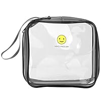 Jeffergarden Waterproof Stylish Portable Tote Bag Transparent Cosmetic Bag as Handbag,Storage Bag