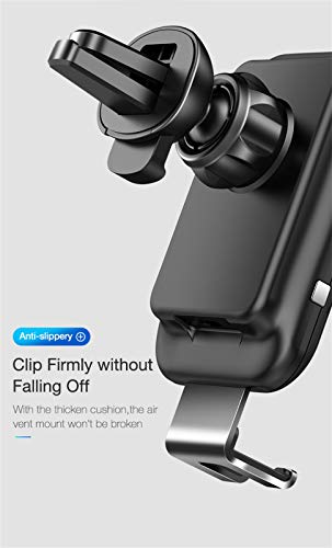 Lywey Air Vent Gravity Linkage Qi Wireless Charging Holder for Samsung Galaxy S10 S10+ for iPhone Xs MAX XR X 8P