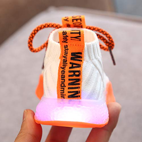 Kids Baby Girls Boys Sneakers Mesh LED Light Luminous Sport Shoes Toddler Infant Sneakers