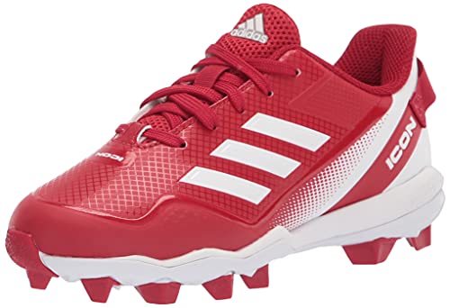 adidas Boy's Icon 7 MD Baseball Shoe, Team Power