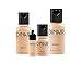 Mini Sample Size Bottles Set | Dinair Airbrush Makeup Foundation | Tan Shades | GLAMOUR: Natural, Light coverage, Matte