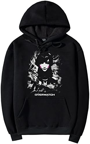 Overwatch Hoodie for Mens Dva Dark Art Style 2XL