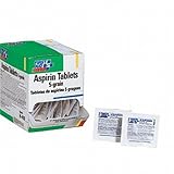 Aspirin Tablets (50 Packs of 2 Tablets)
