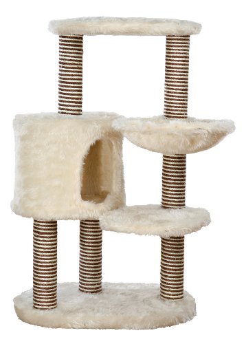 Trixie Pet Products Moriles Cat Tree House, Cream