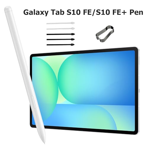 Caneta para Galaxy Tab S10 FE S para Samsung Galaxy Tab S10 FE/S10 FE+/S10 Lite Stylus de substituição para Galaxy Tab S10 FE Plus/S10 FE/S10 Lite todas as versões S Pen com pontas (bege)