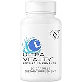 UltraVitality Longevity Support Formula – Fisetin, Curcumin, Quercetin & Beta-Glucan – Supports Cellular & Cognitive Health Healthy Aging – 60 Capsules