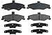 ACDelco Silver 14D750CH Ceramic Rear Disc Brake Pad Set with Hardware
