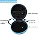 Earbud Case JCBritw Hard Earphone Case Headphone Carrying Storage with Carabiner, Blue