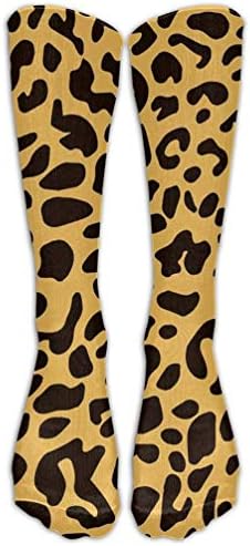 HUASEN Long Dress Socks Colorful Leopard Print Soccer Comfortable Breathable Over-the-Calf Tube