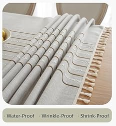 Alsoo Table Cloths Rectangle Table, Waterproof