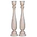 Wooden Candlesticks 11 inch Tall with 7/8 inch Hole, Set of 2 Classic Unfinished Candle Holders to Craft, Paint or Decorate, by Woodpeckers
