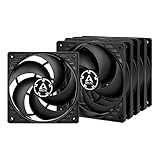 ARCTIC P12 PWM PST (Black/Black) Value Pack - Pressure-optimised 120 mm Fan with PWM and PST (PWM Sharing Technology)