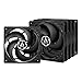 ARCTIC P12 PWM PST (Black/Black) Value Pack - Pressure-optimised 120 mm Fan with PWM and PST (PWM Sharing Technology) primary