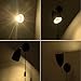 Black Plug in Wall Sconce Set of 2, Rotatable Modern Wall Lamp with ON/Off Switch Cord for Bedroom Living Room, Black Plug-in Hardwired Wall Lamp with On/Off Switch Cord for Indoor Living Room