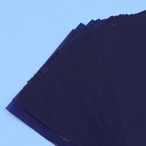 JUNESUN 50 Sheets Double Sided Carbon Copier Stencil Transfer Paper Stationery Supplies