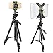 Tablet Stand, GordVE 47-inch Digital Camera Tripod with 4 Adapter for Smartphone,Gopro, Tablet, DSLR Camera and Carrying Bag