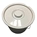 PCP Commode Bucket with Lid and Handle, White (10 Quart / 2.5 Gallon Capacity), White, 2.5 Gallon (full pail)