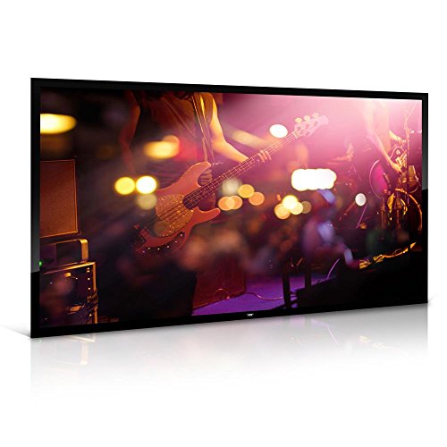 Pyle-100-Matt-White-Home-Theater-TV-Wall-Mounted-Fixed-Flat-Projector-Screen-100-inch-169-Full-HD-Projection-Easy-to-Set-Up-for-Room-Video-Slideshow-Movie-Film-Showing-PRJTPFL102
