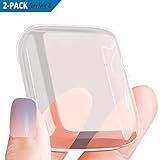 [2-Pack] Elobeth iWatch Series 4 40mm Protective Case Screen Protector Soft Silicone Waterproof Shockproof Clear Ultra-Thin Cover Compatible Apple Watch Case Series 4 (40mm)